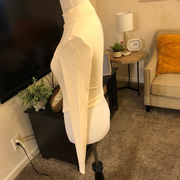 Nwot Top shop ribbed long sleeve perk a boo chest top - Picture 4 of 7